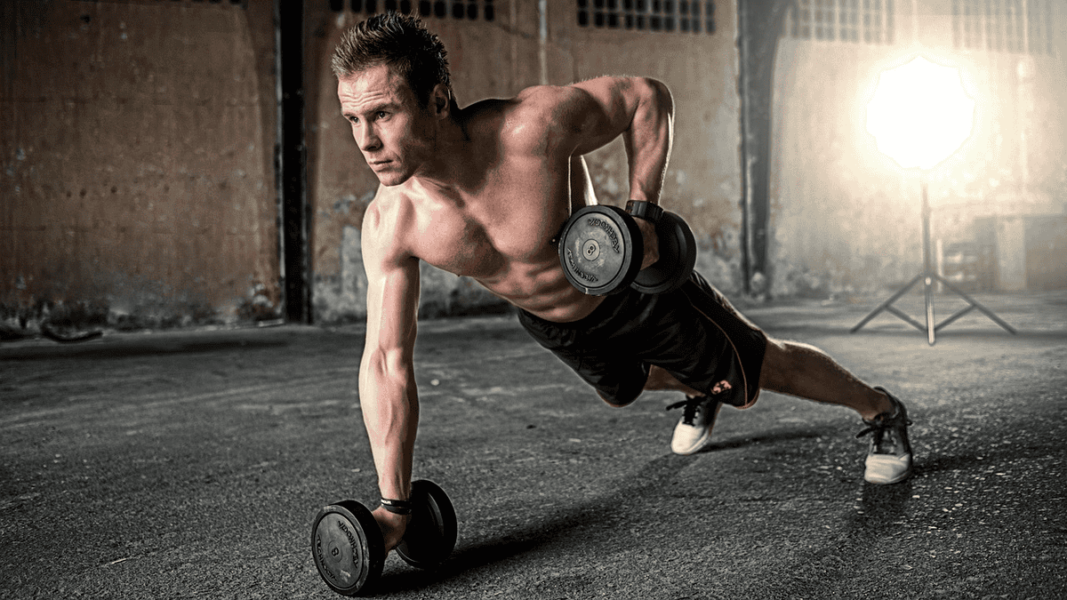 A man working out. How to lose 30 pounds in 30 days