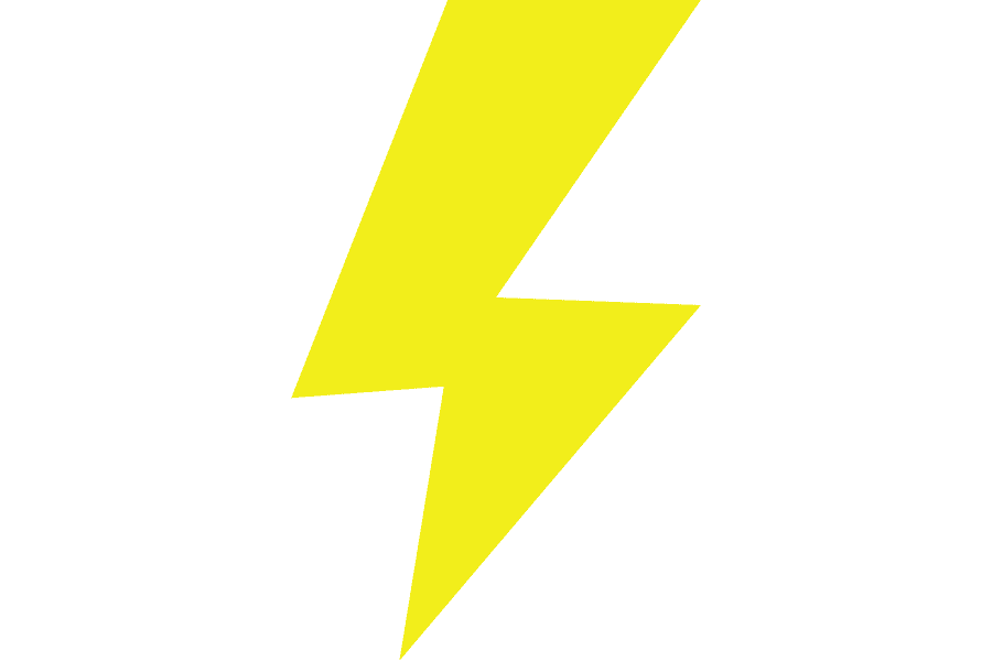 Yellow lighting bolt