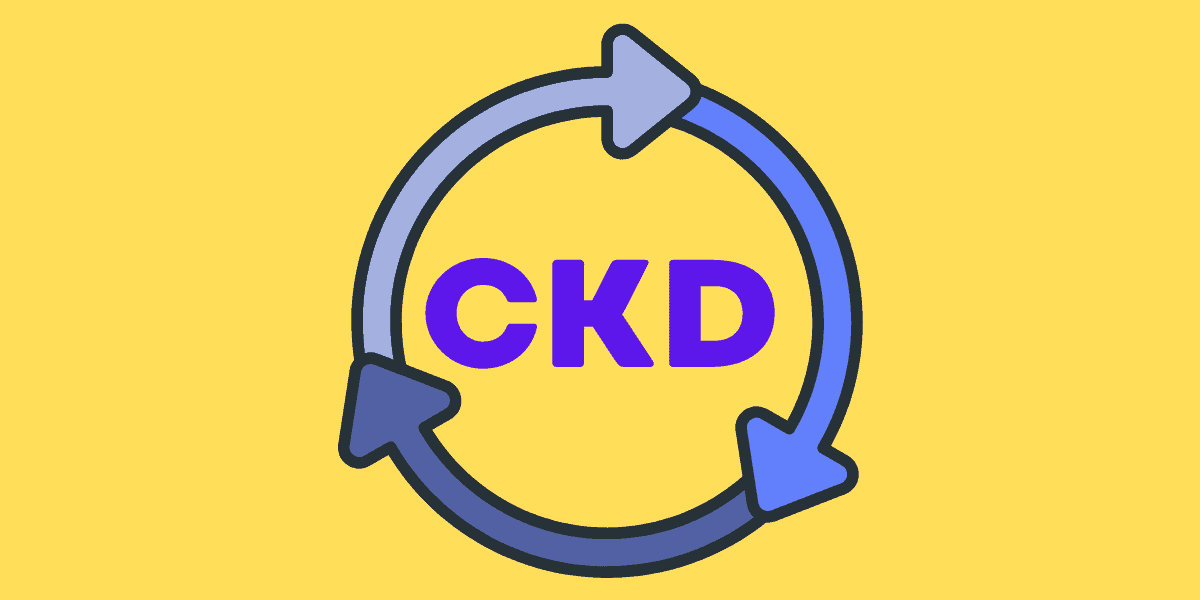 A blog banner with cycle graphic and CKD title in the middle. (cyclical ketogenic diet)