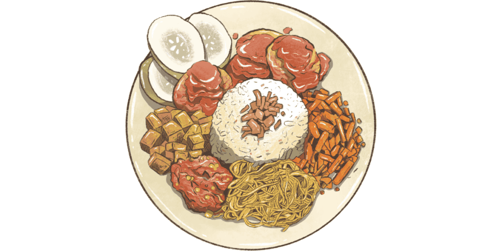 Plate of food
