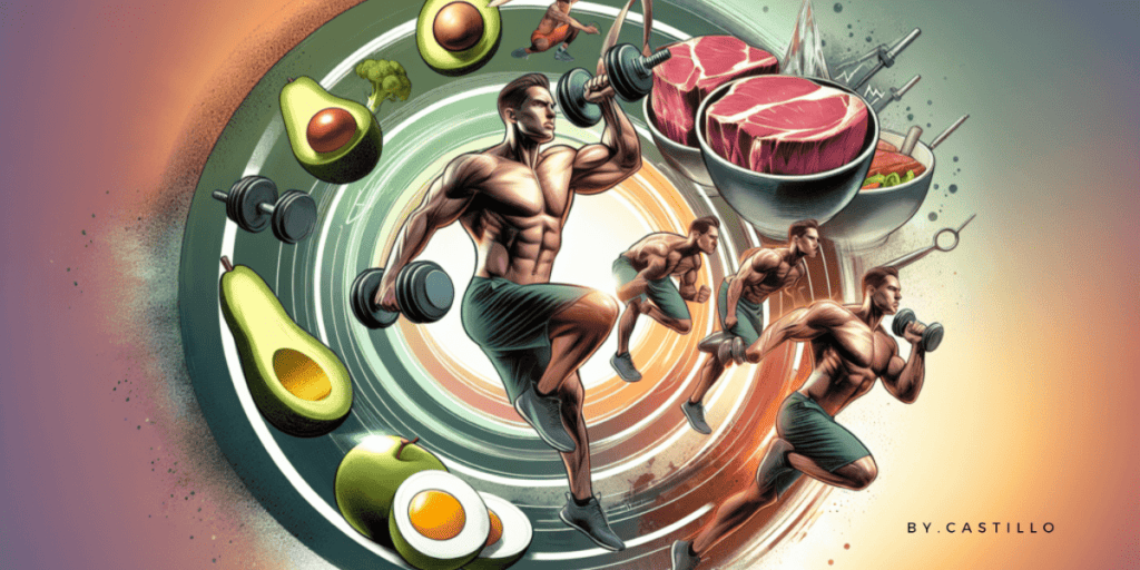 Targeted ketogenic diet. A athlete on the keto diet.