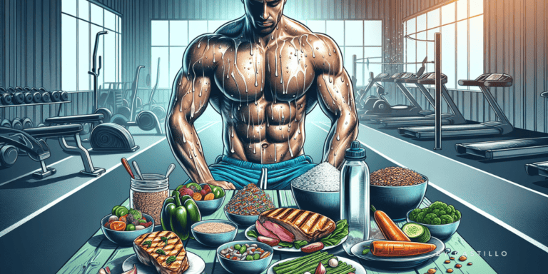 Targeted ketogenic diet. Illustration of a post-workout nutrition strategy.-min