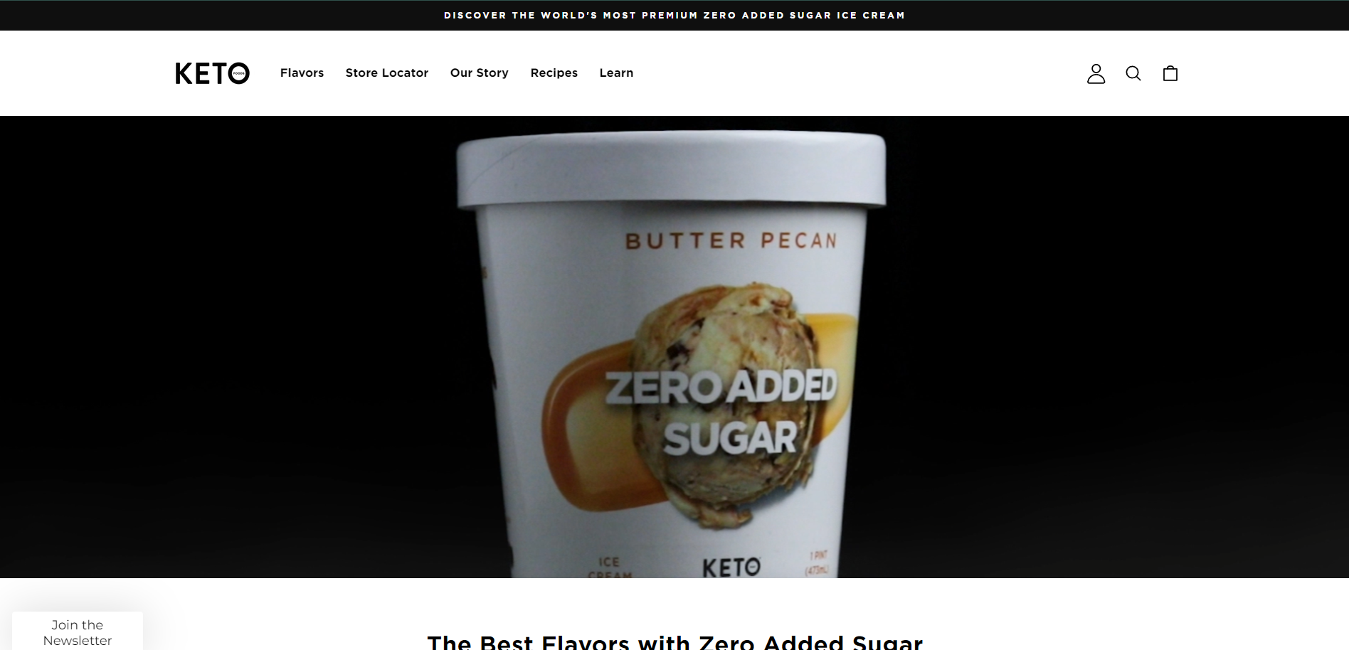 A screenshot of KetoFood.com website.