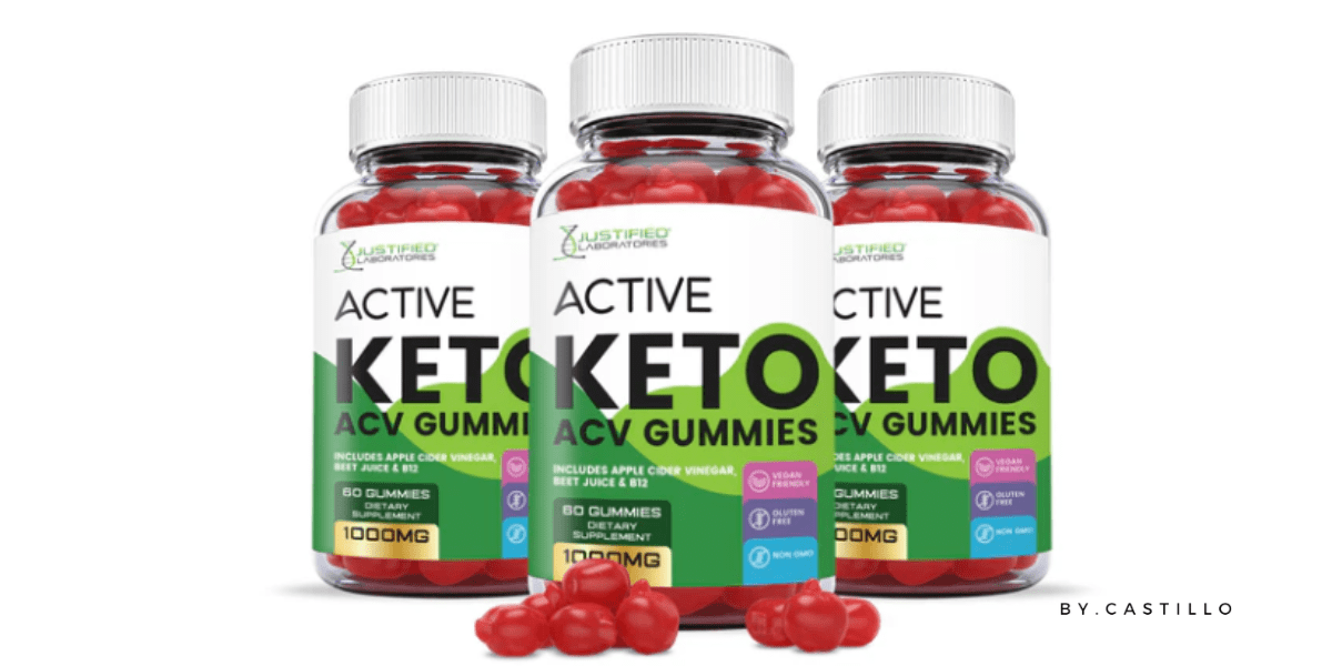 3 Active Keto ACV Gummies bottles with a few red keto gummies laying on the bottom. Best Keto Weight Loss Gummies