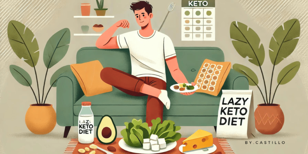An illustration of the lazy ketogenic diet.