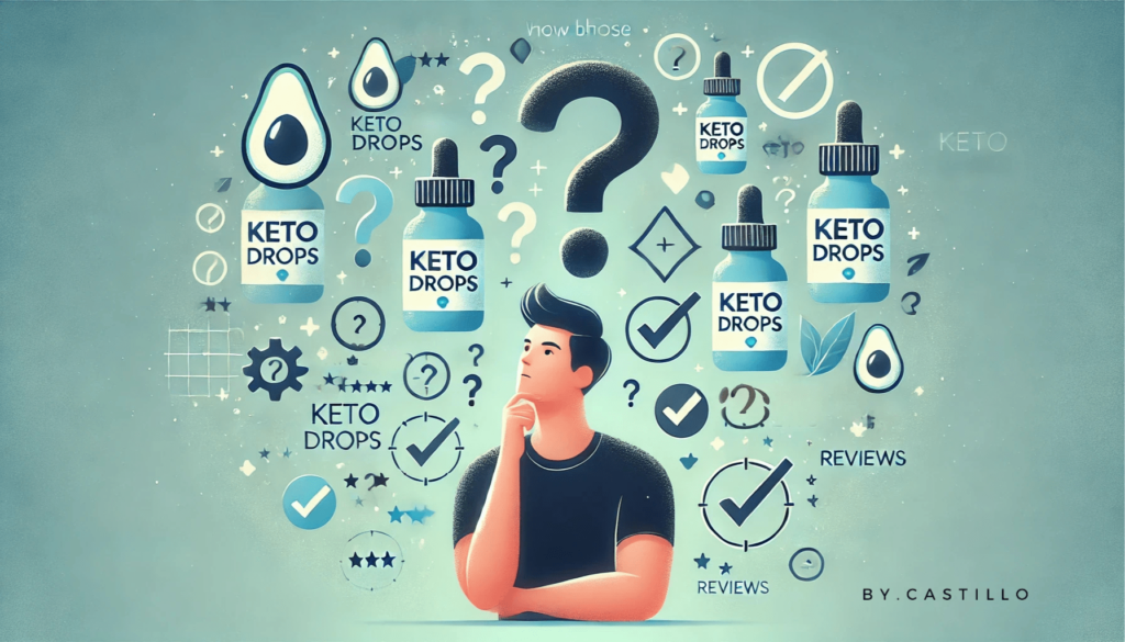 A person thinking about how to choose the right keto drops for weight loss. 