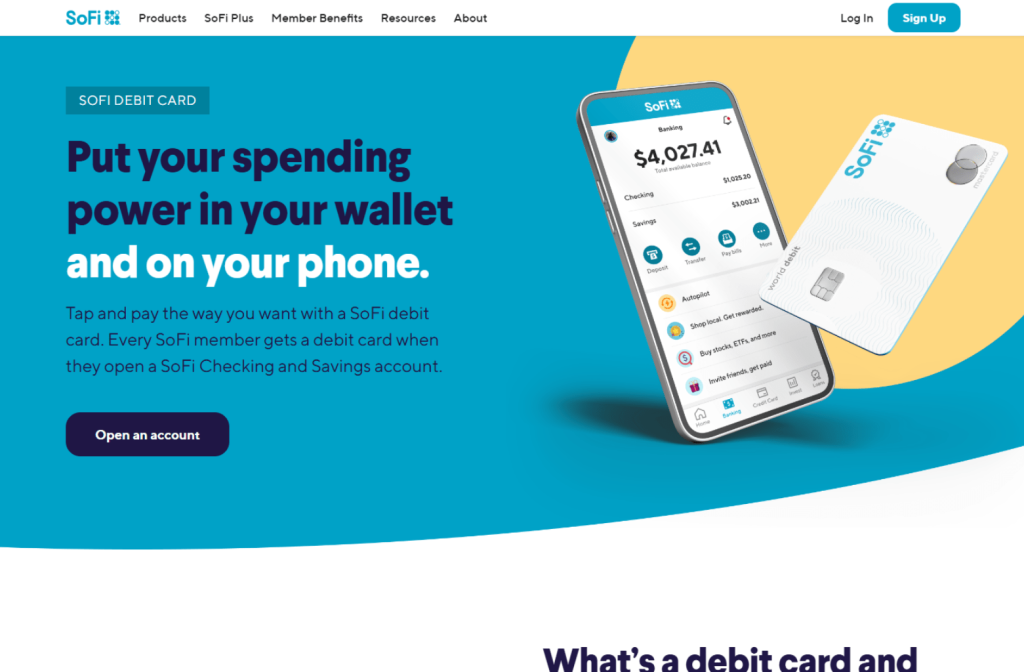 Best Debit Cards With Cashback That Help You Stick To A Budget. Sofi Debit Card.